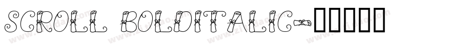 Scroll BoldItalic字体转换